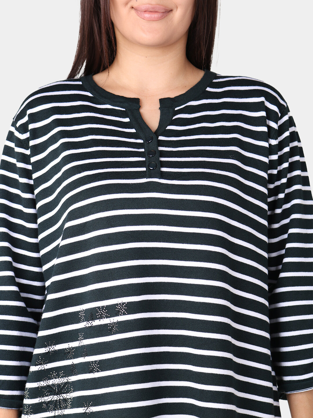 Туника , размер XL, темно-зеленый — фото 1