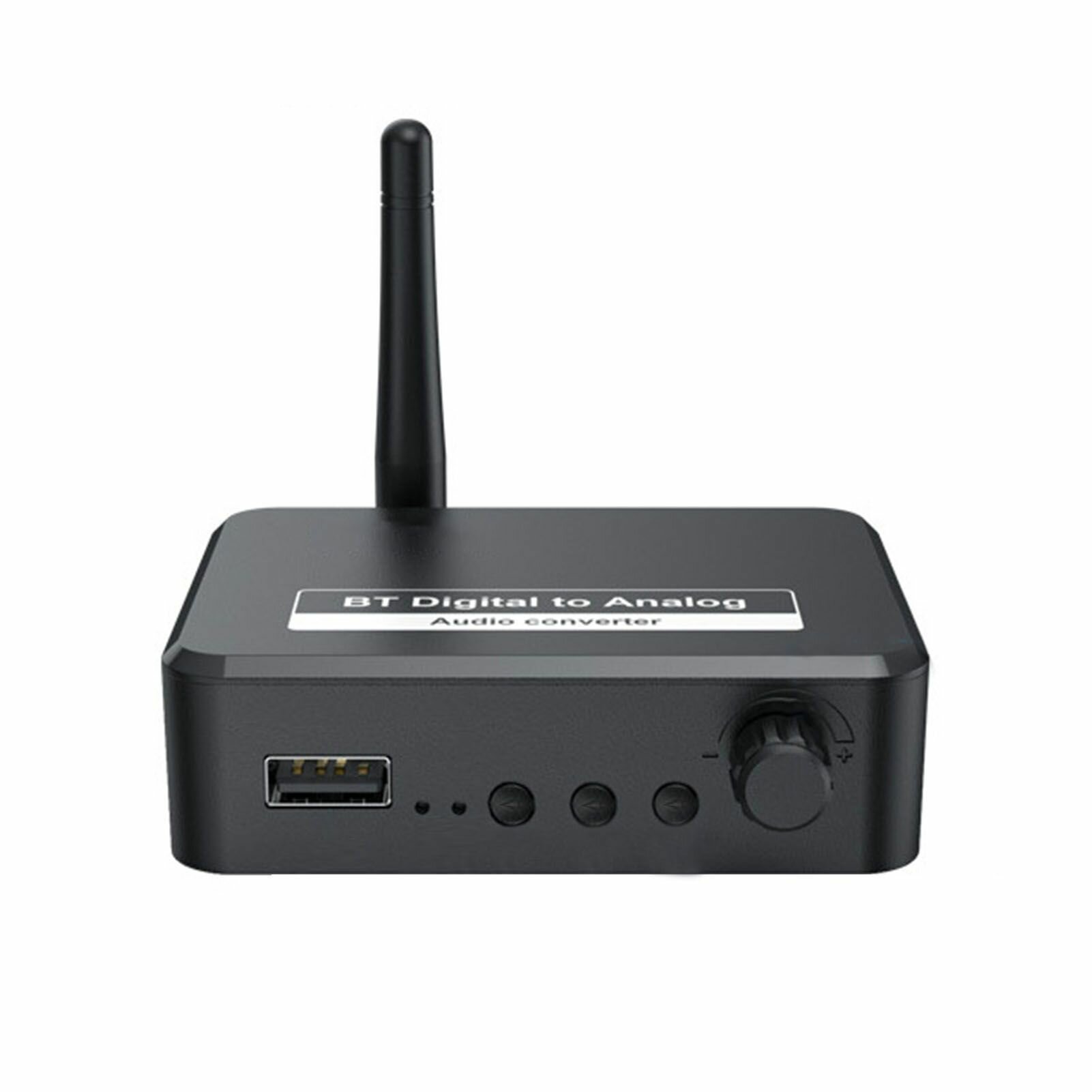 Приемник Bluetooth 5.1, разъем RCA 3,5 мм, цифро-аналоговый преобразователь звука, воспроизведение U-диска, многофункциональный аудиоадаптер для домашней стереосистемы