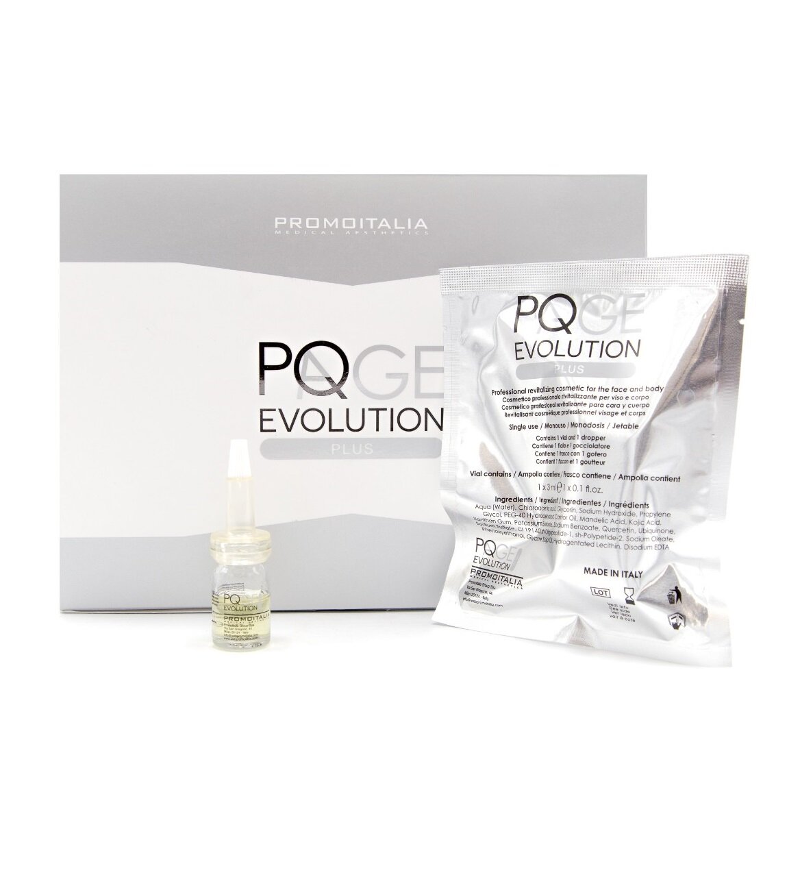 Пилингсистема для мгновенного лифтинга и повышения тургора кожи Promoitalia PQAge Evolution Plus 3 мл