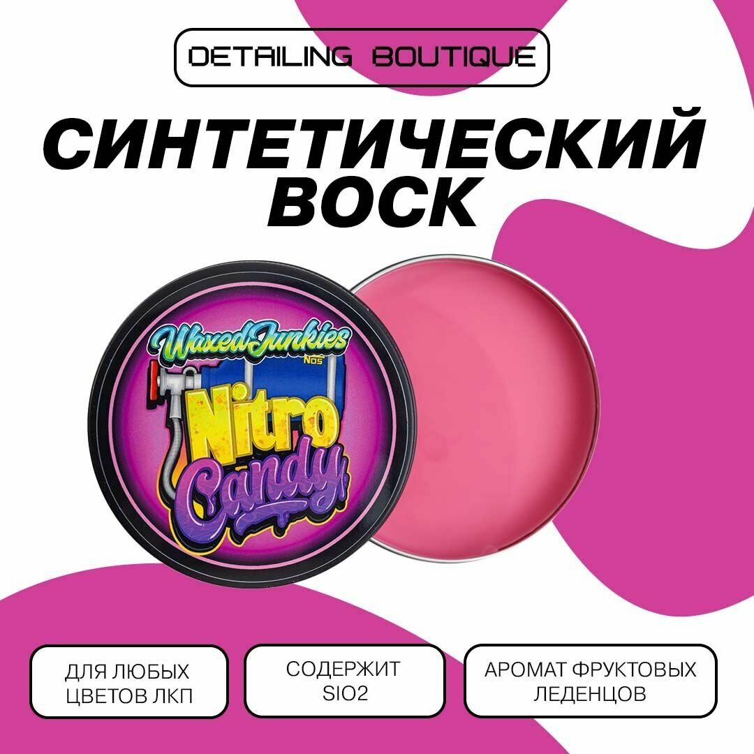 Синтетический воск с добавлением SiO2 Waxed Junkies Nitro Candy, 100 мл / воск для автомобиля