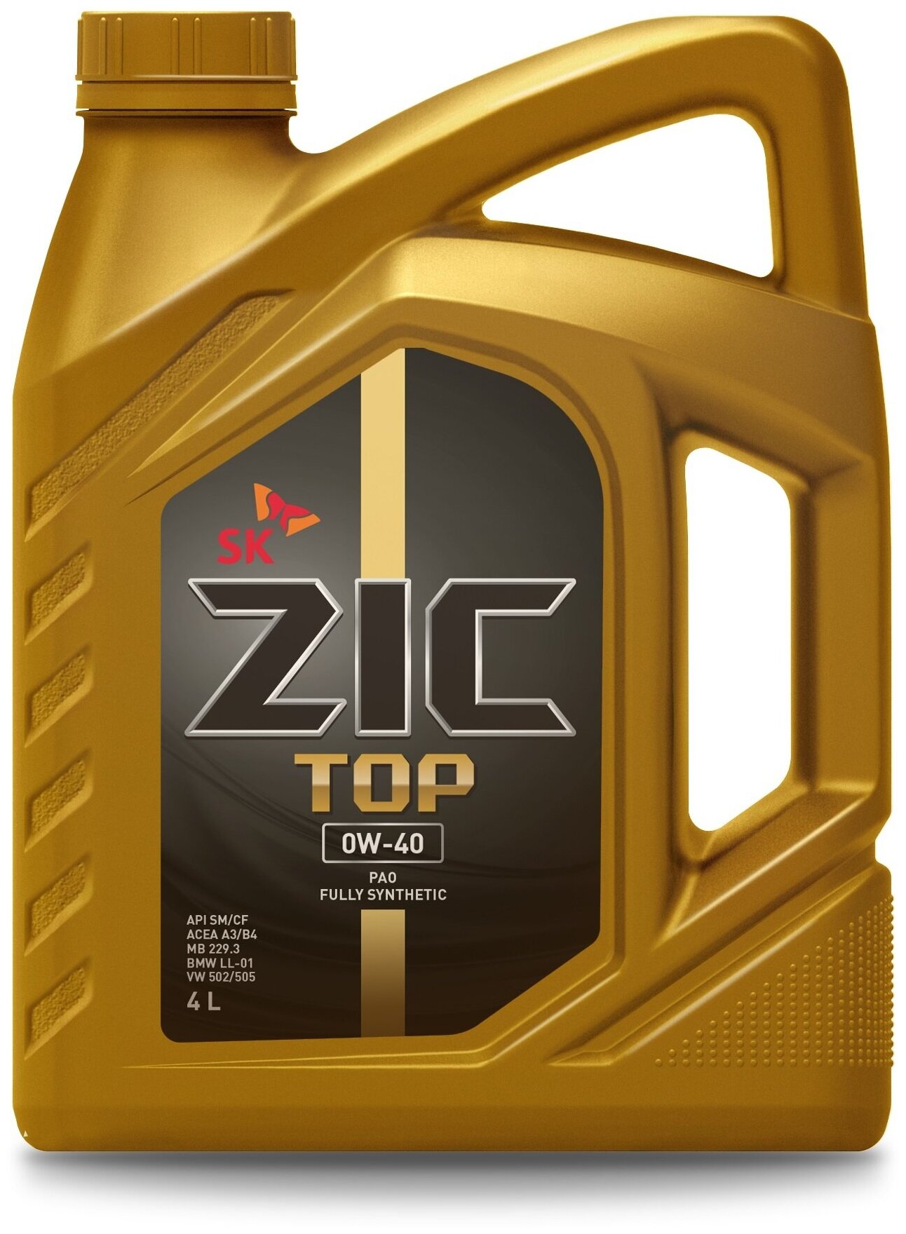 Масло моторное ZIC TOP 0W-40 4 л 162611