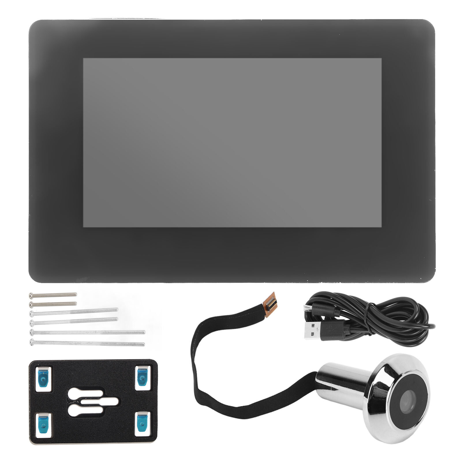 Цифровой дверной просмотрщик 43 дюйма цветной TFT-экран 1 МП водонепроницаемый глазок дверной звонок для дома