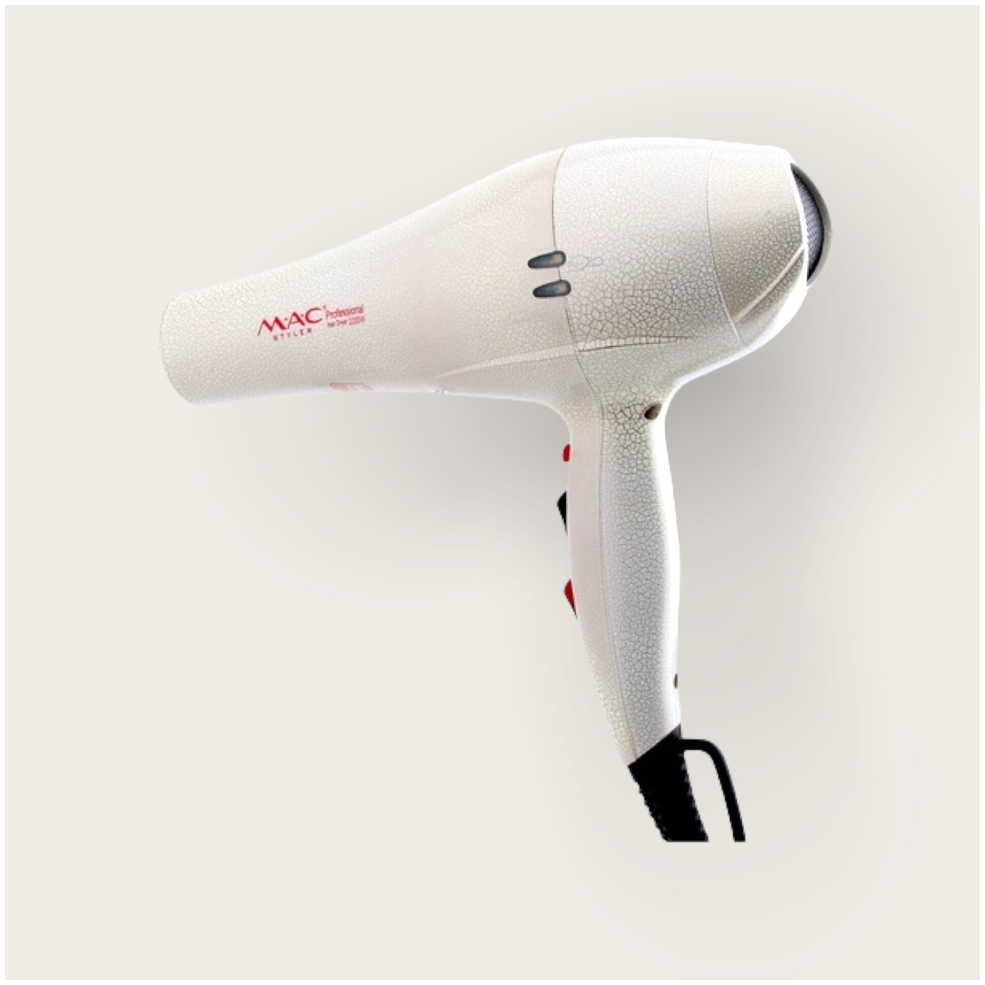 Фен MAC Styler MC-6622, 2200Вт, 2 температурных режима, длина шнура 2,5м
