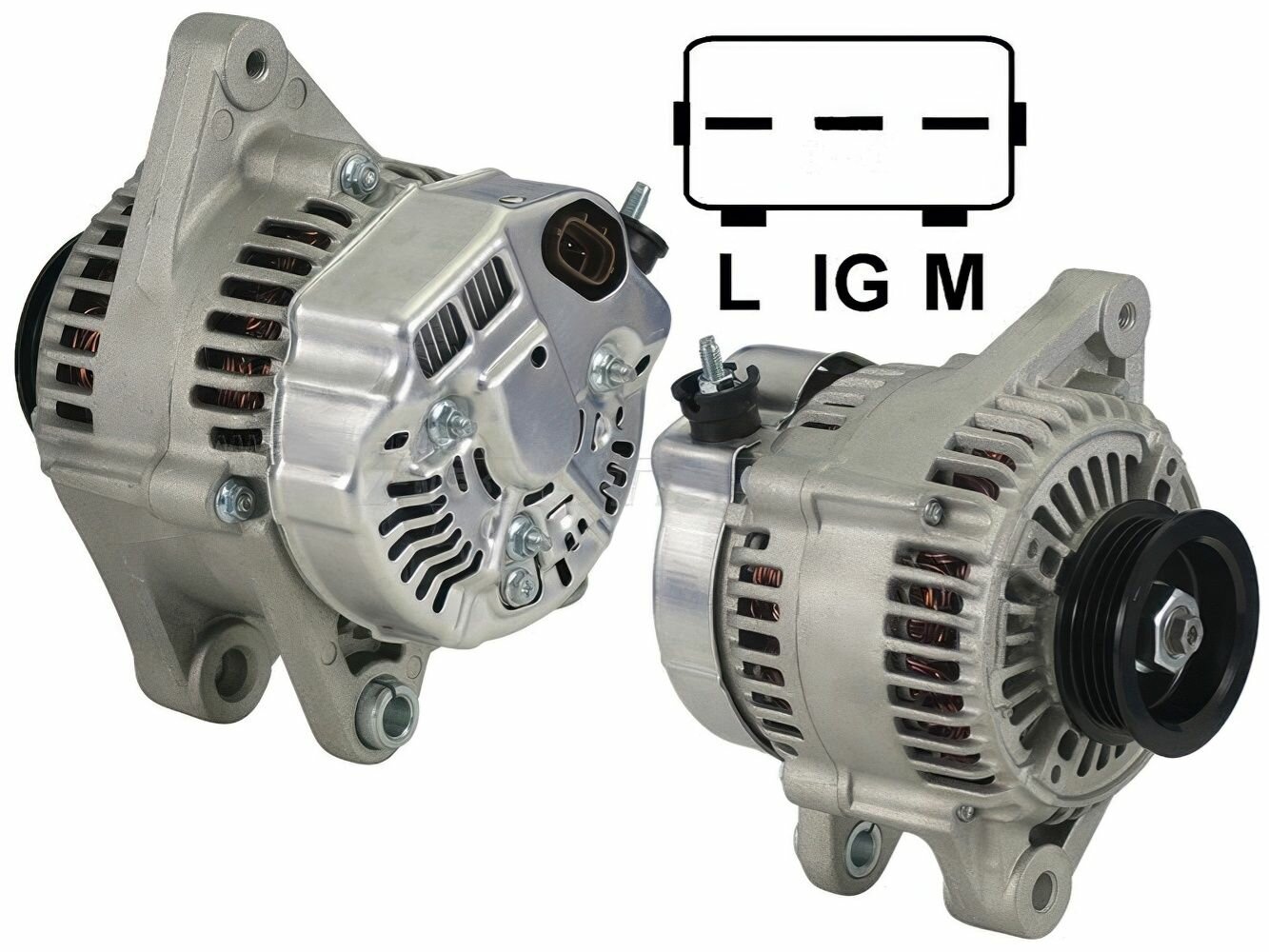 Генератор, 4 ручья 12V 90A для Тойота Платц, Ярис, Эхо арт ST2706023020 SAT