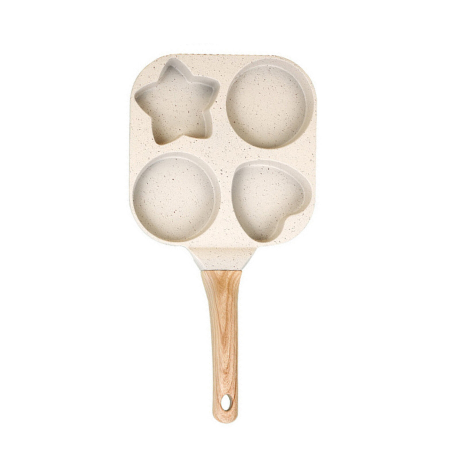 Антипригарная сковорода с 4 секциями и термостойкой ручкой