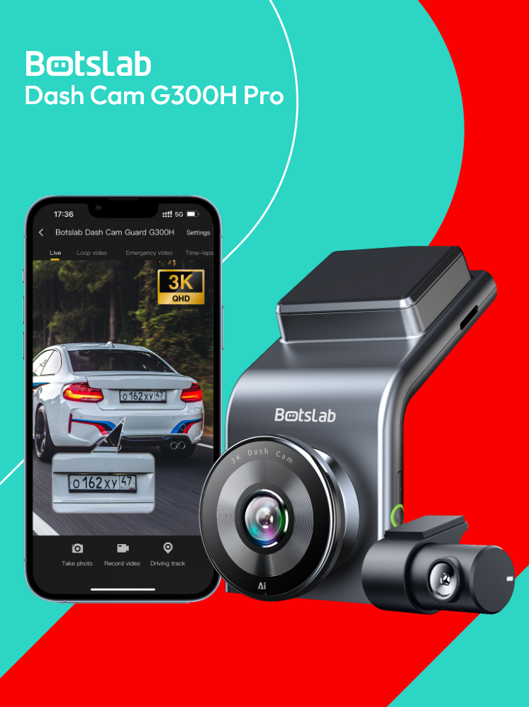 Фотографии Видеорегистратор 360-Botslab G300H Pro 360° | Full HD | Ночное видение | GPS | Парковочный режим