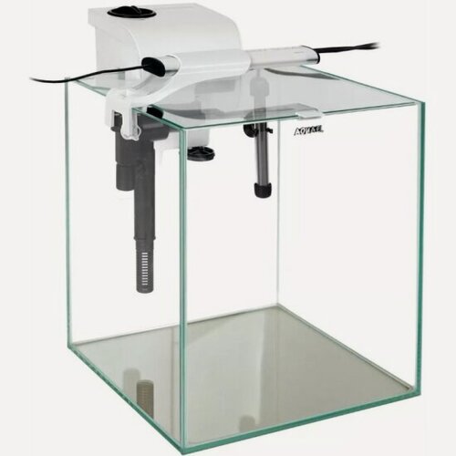 Изображение товара Аквариум с оборудованием Aquael FISH & SHRIMP SET DUO белый 49 литров, (35*35*40см) с внешним фильтром, обогревателем и светильником