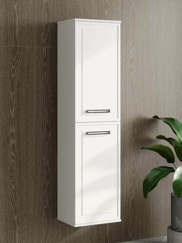 Изображение товара Шкаф пенал в ванную комнату, Fauraplus Каталина 40 белый матовый