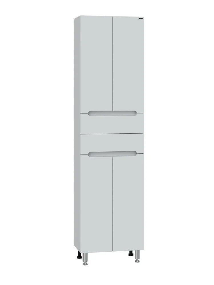 Шкаф-пенал для ванной СаНта Лондон 50 напольный 50 см белый