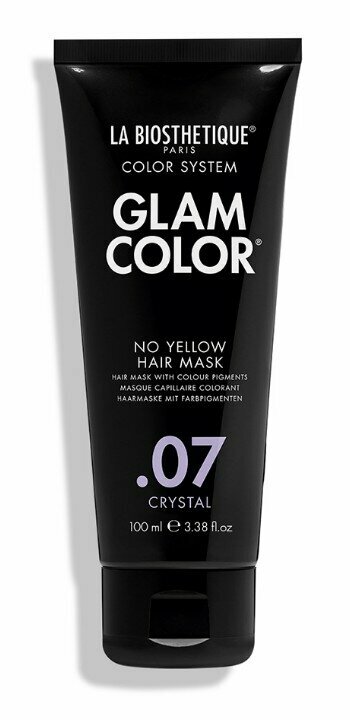 La Biosthetique Glam Color No Yellow Hair Mask .07 Crystal - Тонирующая маска для волос 100 мл