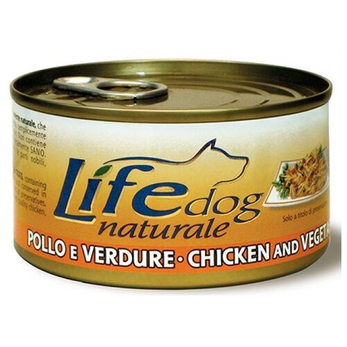 Lifedog chicken vegetables Деликатес для собак КураОвощи в желе банка 170гр 124 (2 шт)