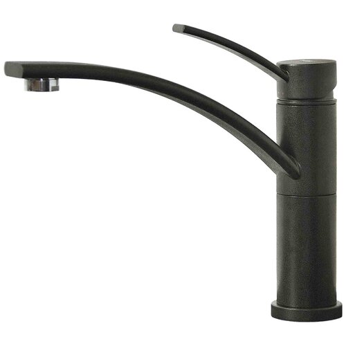 Смеситель для кухни (мойки) elleci Tigri (vitrotek) black