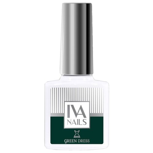 IVA Nails Гель-лак Green Dress, 8 мл, 6 горошек молодой green ray без сахара 425 мл