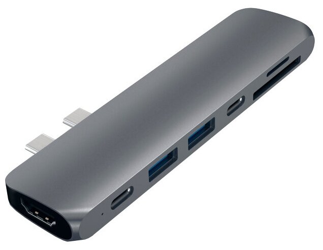 USB-концентратор Satechi Aluminum Type-C Pro Hub Adapter разъемов: 4