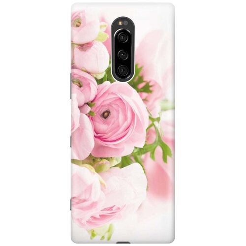 фото Cиликоновый чехол на sony xperia 1 / xz4 / сони иксперия 1 с принтом "розовые розы" gosso