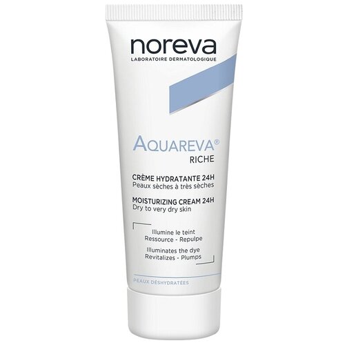 Noreva laboratories Aquareva Riche Moisturizing Cream 24H Крем для лица Насыщенный увлажняющий 24 часа, 40 мл noreva laboratories aquareva riche moisturizing cream 24h крем для лица насыщенный увлажняющий 24 часа 40 мл