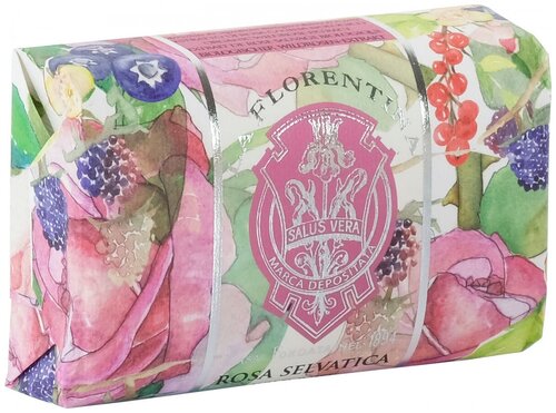 La Florentina Мыло кусковое Wild Rose, 200 г