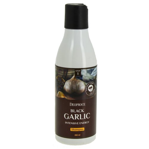 Deoproce шампунь Black garlic Intensive energy с экстрактом черного чеснока 200 мл 490₽
