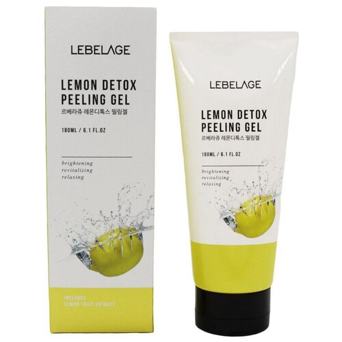 Lebelage Пилинг-гель отшелушивающий с экстрактом лимона / Lemon Detox Peeling Gel, 180 мл