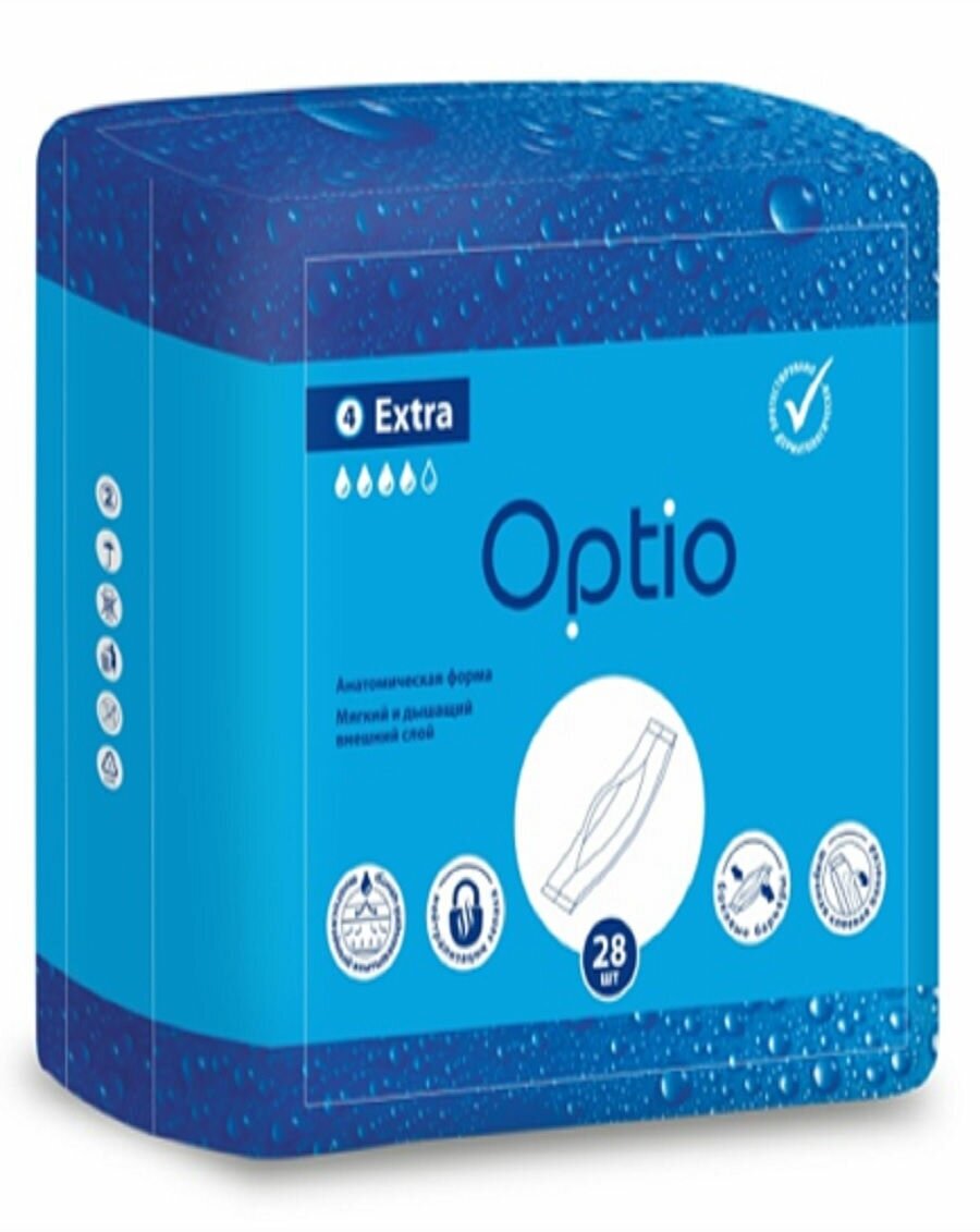 Optio Extra / Оптио Экстра - урологические прокладки для мужчин, 28 шт.