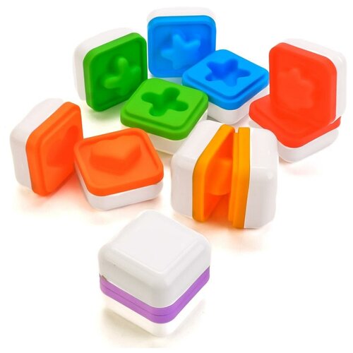 Развивающая игрушка Нордпласт Хитробоксики, 12 дет., разноцветный нордпласт логика для крох хитробоксики мини бокс микс