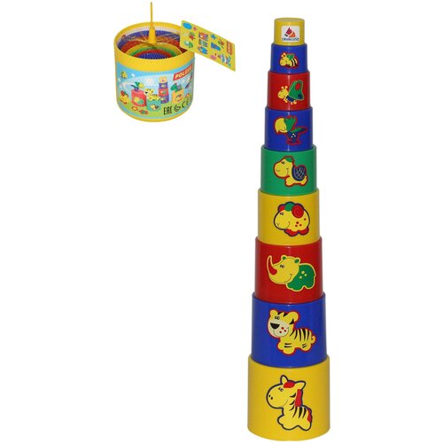 Развивающая игрушка Полесье Занимательная №3, 9 элементов, 9 дет., разноцветный