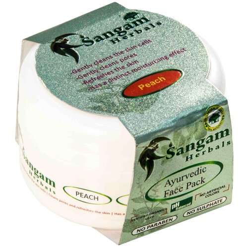 фото Sangam herbals аюрведическая маска персик, 40 г