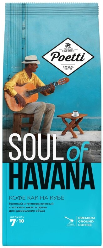 Кофе Poetti Soul of Havana молотый, 200г - фотография № 7