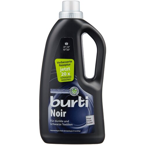 фото Жидкость для стирки burti noir для черного и темного белья, 1.3 л, бутылка