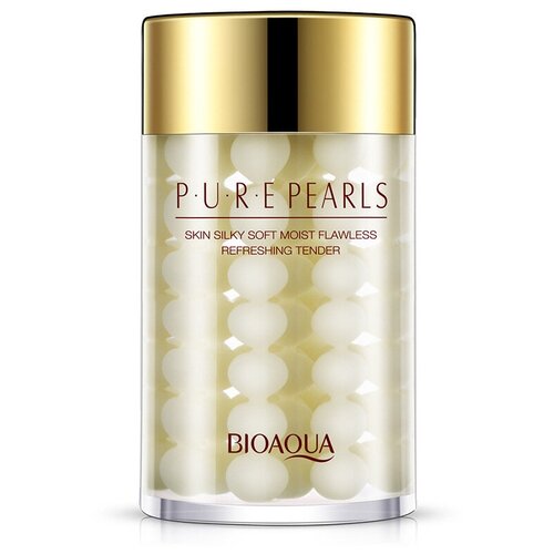 BioAqua Pure pearls ночная питательная маска с жемчугом и коллагеном, 120 г