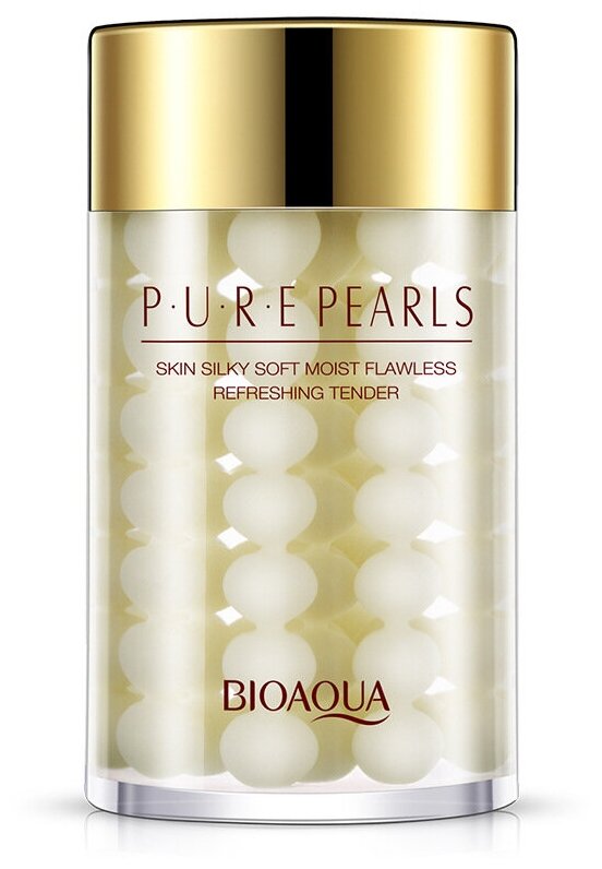 BioAqua Pure pearls ночная питательная маска с жемчугом и коллагеном, 120 г, 120 мл