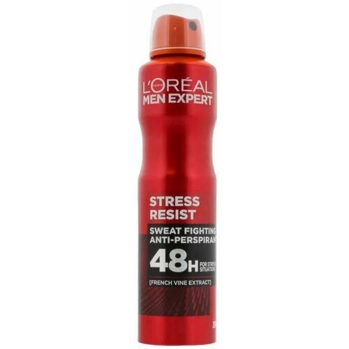 Дезодорант-спрей L'Oral Paris Men Expert Stress Resist 48H, 250 мл (из Финляндии)