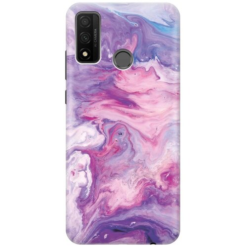 фото Cиликоновый чехол на huawei p smart 2020 / хуавей п смарт 2020 с принтом "purple marble" gosso