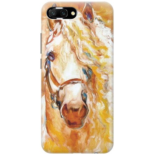 фото Re:paчехол - накладка artcolor для honor 10 с принтом "золотистая грива"