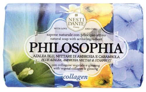 Nesti Dante Мыло кусковое Philosophia Collagen цветочный, 250 мл, 250 г