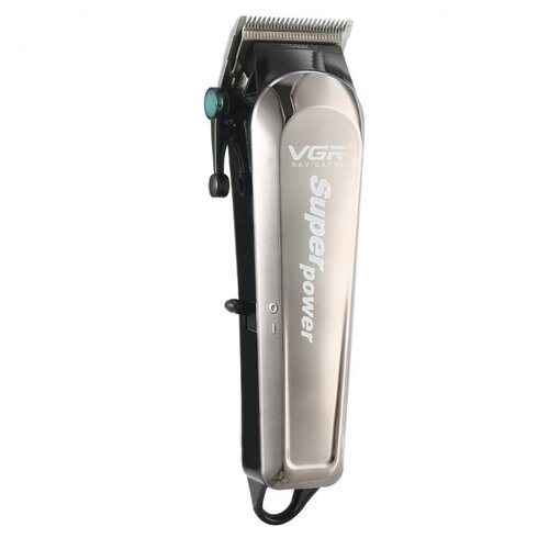 Профессиональная электрическая машинка для стрижки волос VGR NAVIGATOR PROFESSIONAL HAIR CLIPPER SUPER POWER V-060 c 4 насадками.