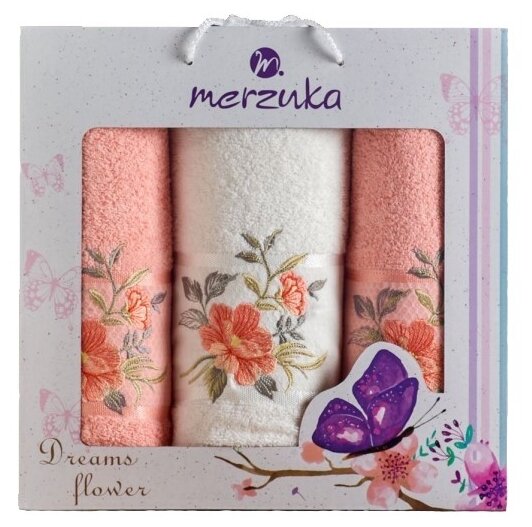 Набор полотенец Merzuka Dreams flower  плотность ткани 380 г/м²