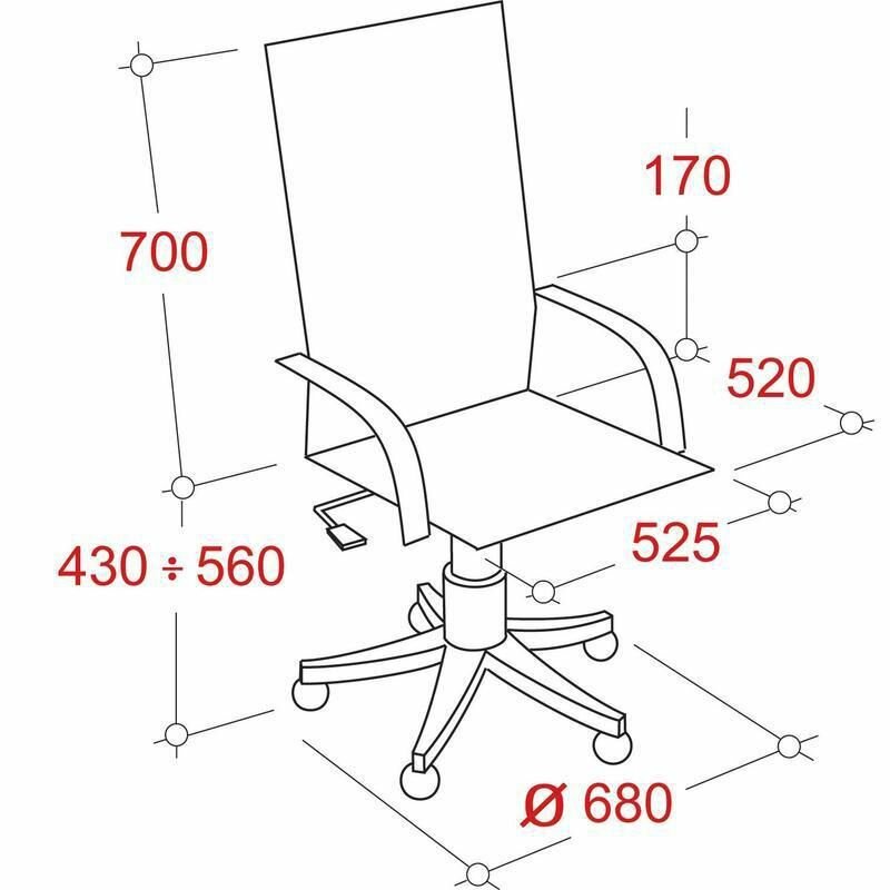 Кресло Chairman 685 кожзам, черный