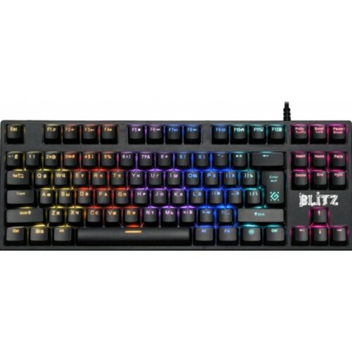 Клавиатура Defender Blitz GK-240L RU, Rainbow Механика клавиатура defender eternal gk 019 ru белая rgb 3в1 61кнопока механическая