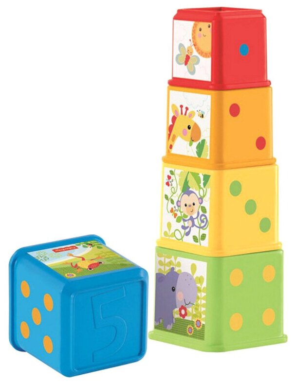 Пирамидка Fisher-Price Веселые животные CDC52