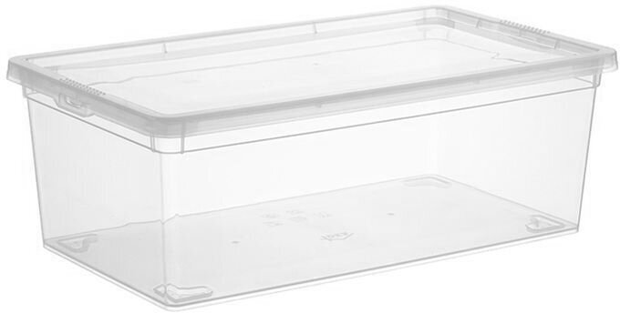 Ящик для хранения 5,5л 34х19х12 см пластик прозрачный М 2351 (М-Пл)