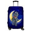 Чехол для чемодана Night cat. Размер M. - изображение