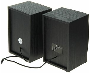 Акустическая система 2.0 Gembird, SPK-201, МДФ, 5 Вт, регулятор громкости, USB-питание, черный