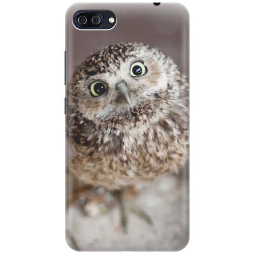 фото Cиликоновый чехол на asus zenfone 4 max (zc554kl) / асус зенфон 4 макс (зц554кл) с принтом "удивленная сова" gosso