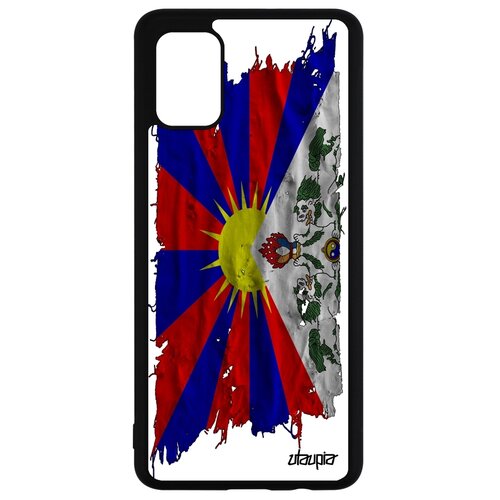 фото Чехол для мобильного samsung galaxy a51, "флаг тибета на ткани" патриот страна utaupia