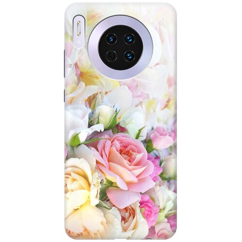 фото Re:paчехол - накладка artcolor для huawei mate 30 с принтом "нежные розы"