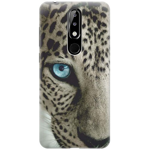 фото Re:paчехол - накладка artcolor для nokia 5.1 plus / x5 (2018) с принтом "голубой глаз"