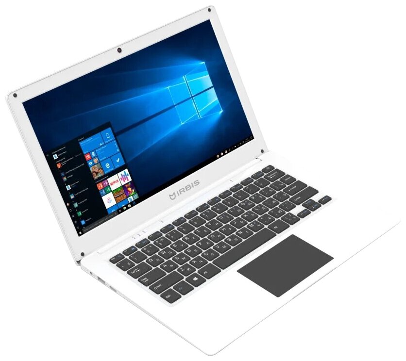 13.3" Ноутбук Irbis NB70NEW 1920x1080, Intel Celeron J3455 1.5 ГГц, RAM 4 ГБ, DDR3L, SSD 64 ГБ, Intel HD Graphics 500, Windows 10 Home, белый