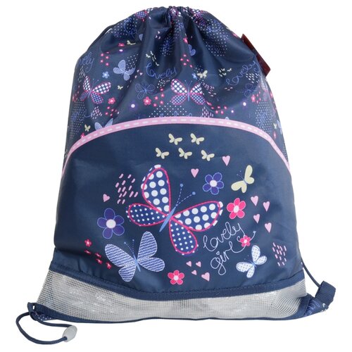 MagTaller Мешок для обуви 1 отделение XL Butterflies 31019-34, темно-синий