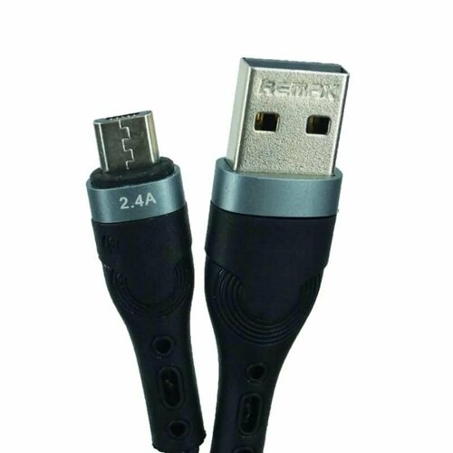 Кабель USB MicroUSB Remax RC- C006 (2.4A) <черный>